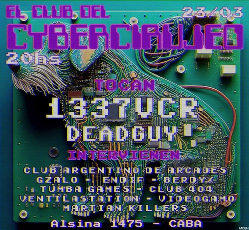 Flyer evento El club de Cybercirujeo en Buenos Aires, CABA