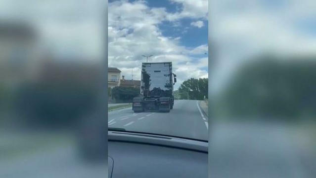 Els Mossos detenen el conductor d'un camió que multiplicava per 8 la taxa d'alcohol permesa (Gemma Sánchez Bonel/ACN)