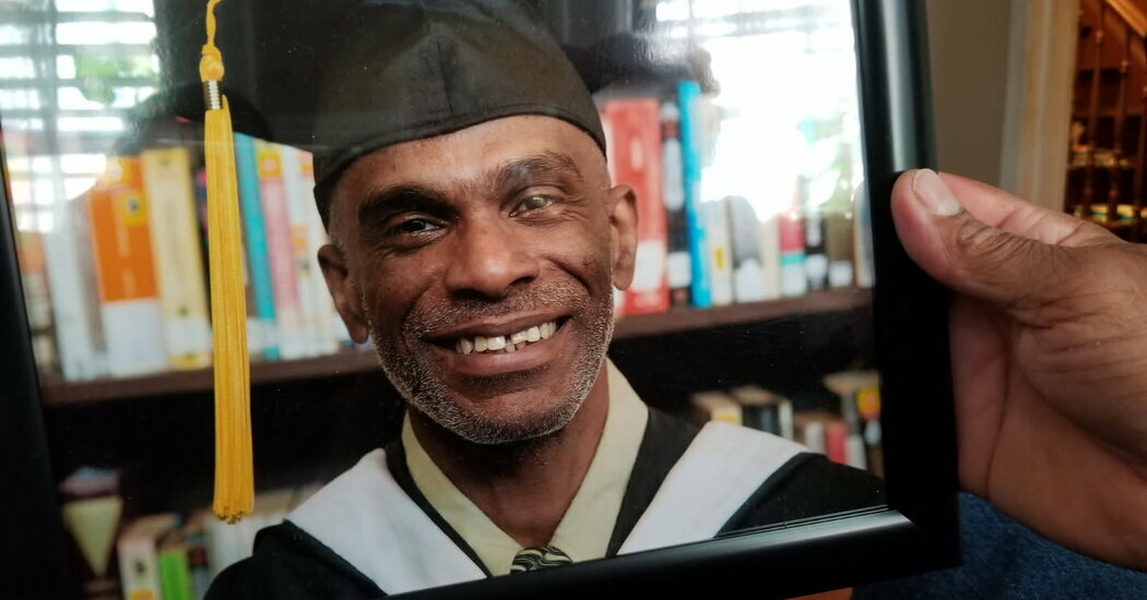 An undated photograph of Orville Etoria on his graduation day.