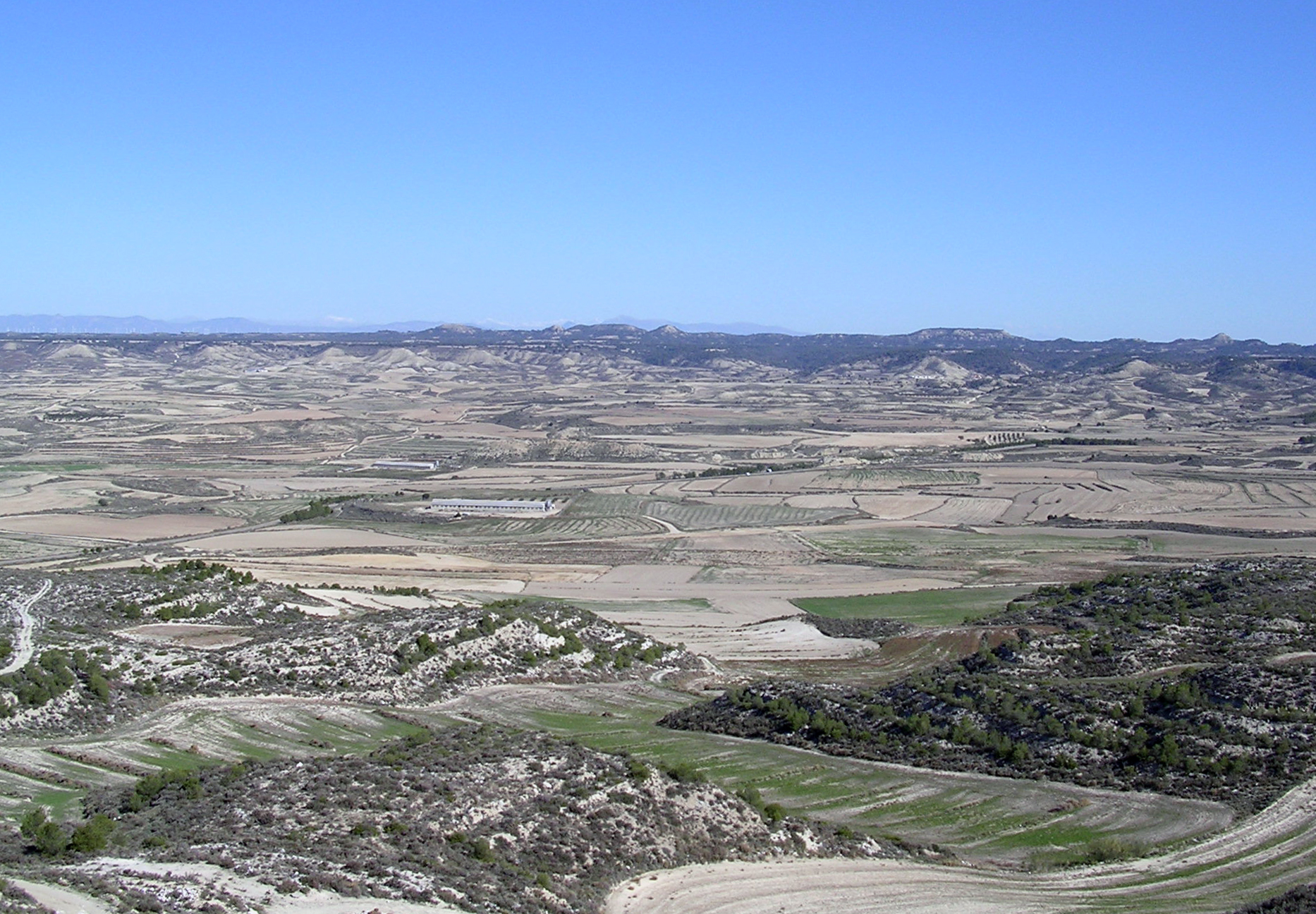 Vista de los monegros.